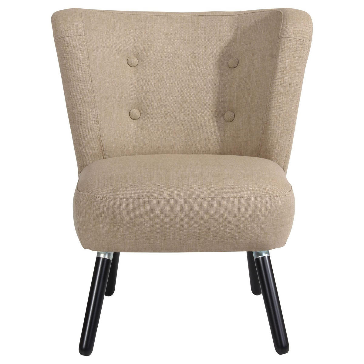 SESSEL Kassi Bezug Flachgewebe Buche schwarz / sahara - Sahara, Kunststoff (69/80/68cm) - 58aufmkessel