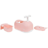 TÖPFCHEN Wal rosa Behälter abnehmbar, Deckel, rutschfeste Basis, Spielgriff, Rückenlehne - Rosa, Kunststoff (24/45cm) - Kikka boo