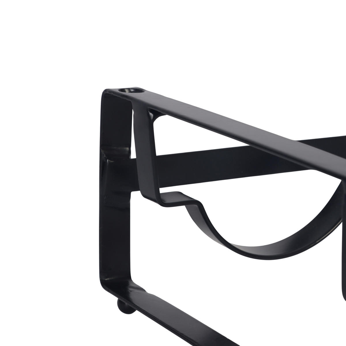 WEINREGAL - Schwarz, Metall (40/9.5/20cm) - Relaxdays