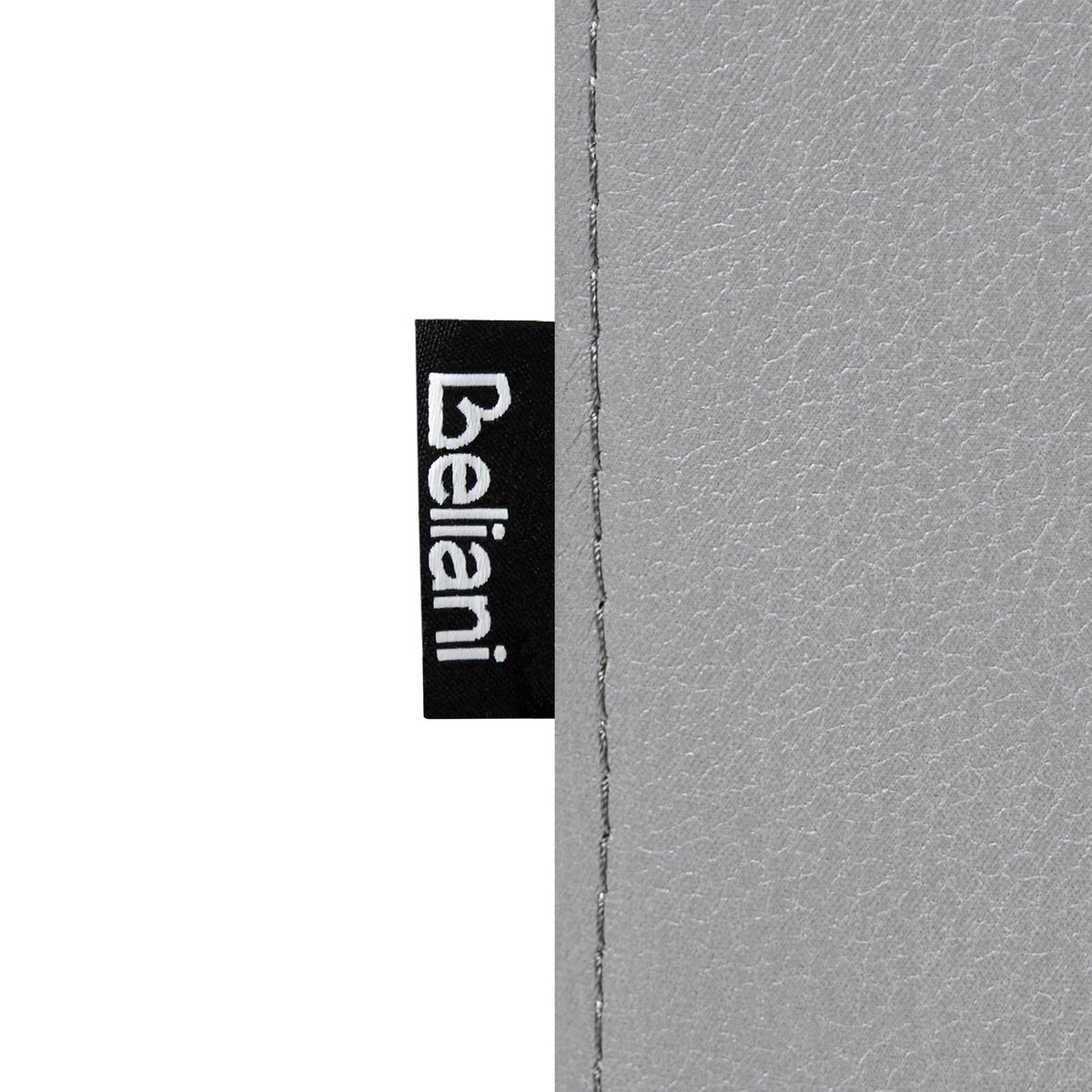 SESSEL Kunstleder Grau Leira - Dunkelgrau/Silberfarben, Kunststoff/Metall (111/86/78cm) - Beliani