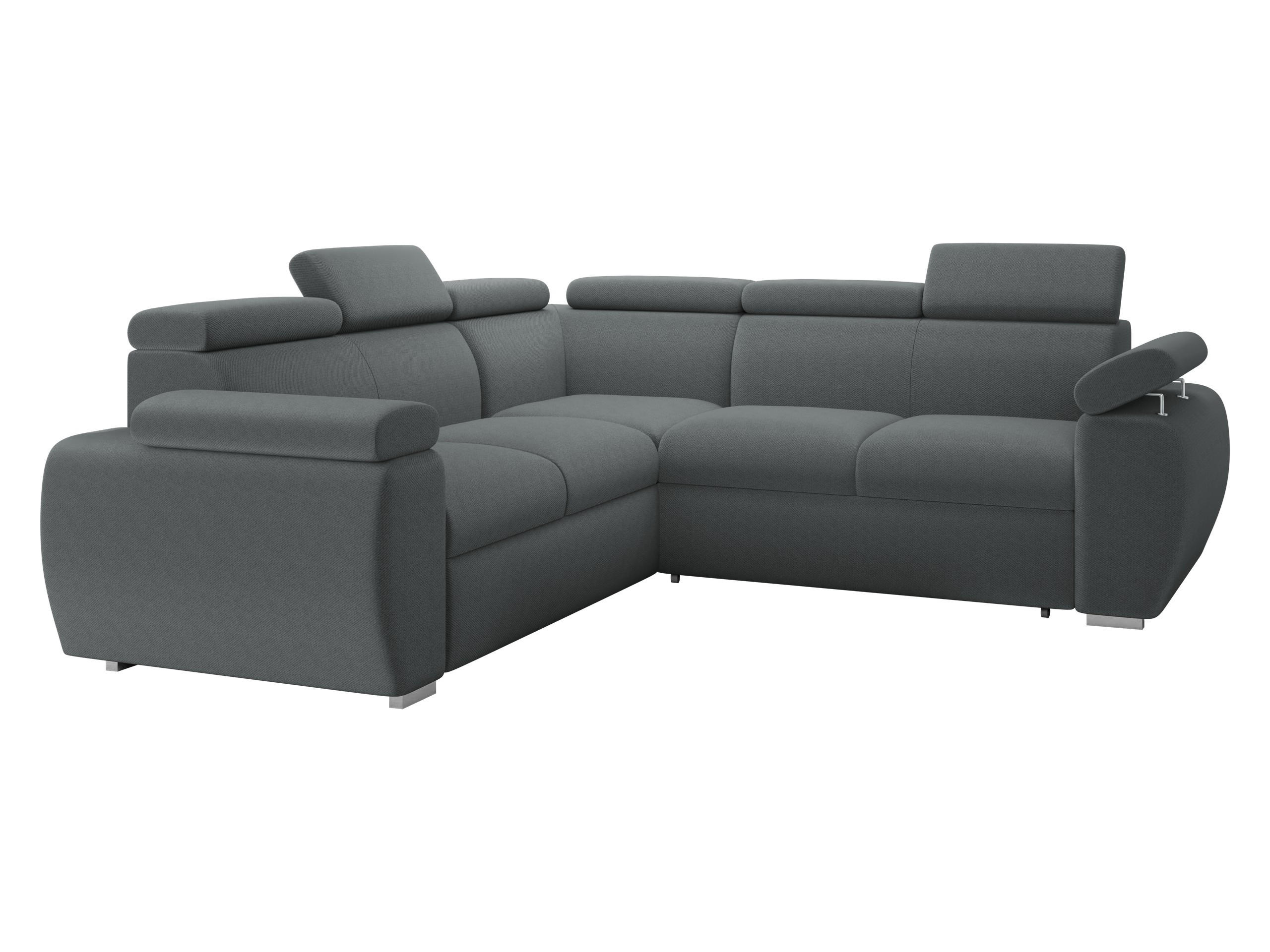 ECKSOFA Boston Maxi - Chromfarben/Grau, Holz/Textil (260/260cm) - MIRJAN24