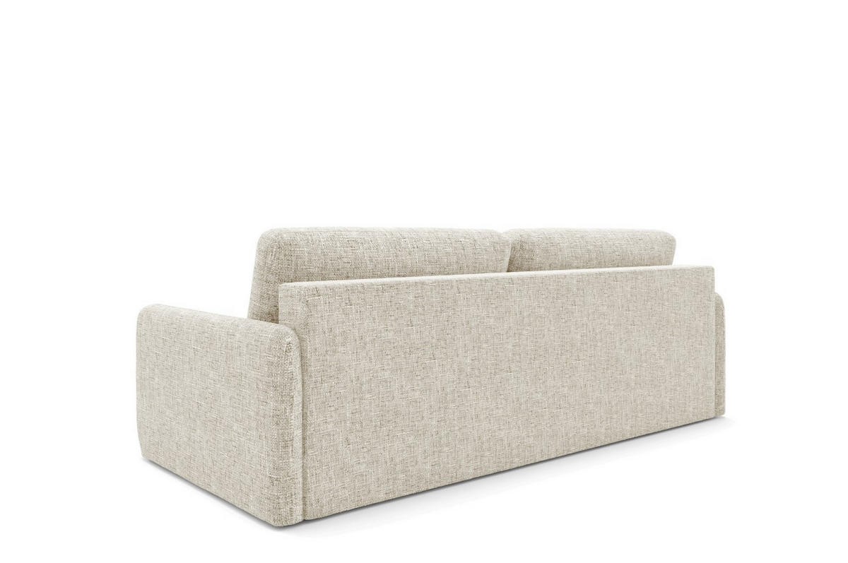 SCHLAFSOFA mit Bettkasten Beige - Beige/Schwarz, Holz/Holzwerkstoff (217/86/102cm) - Furnisell
