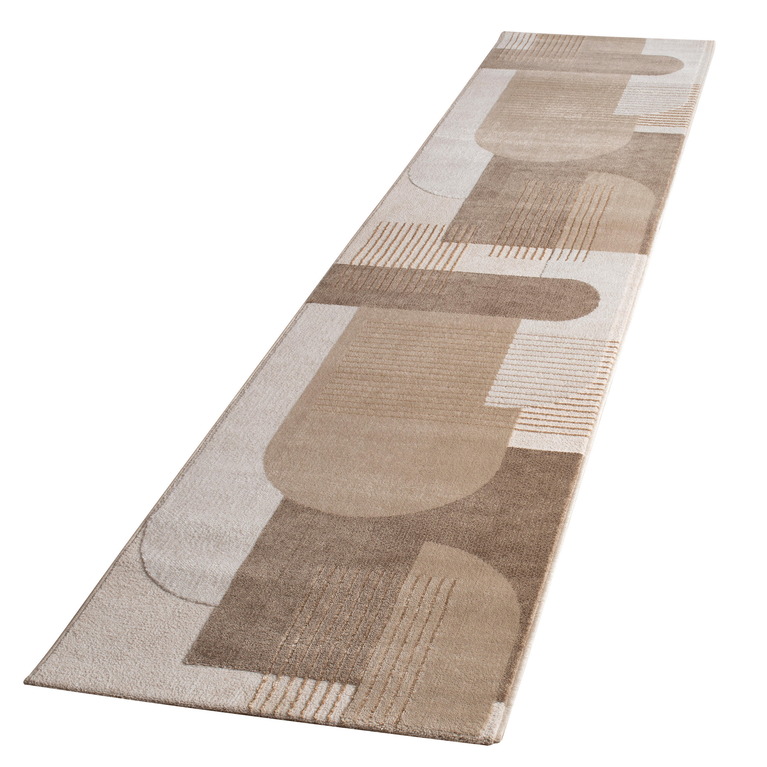 Paco Home Kurzflorteppich Beige 80x300 cm