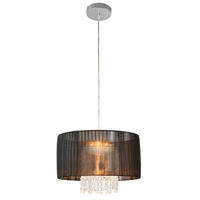 KRONLEUCHTER Barock - Schwarz, Metall (35/35/18cm) - lux.pro