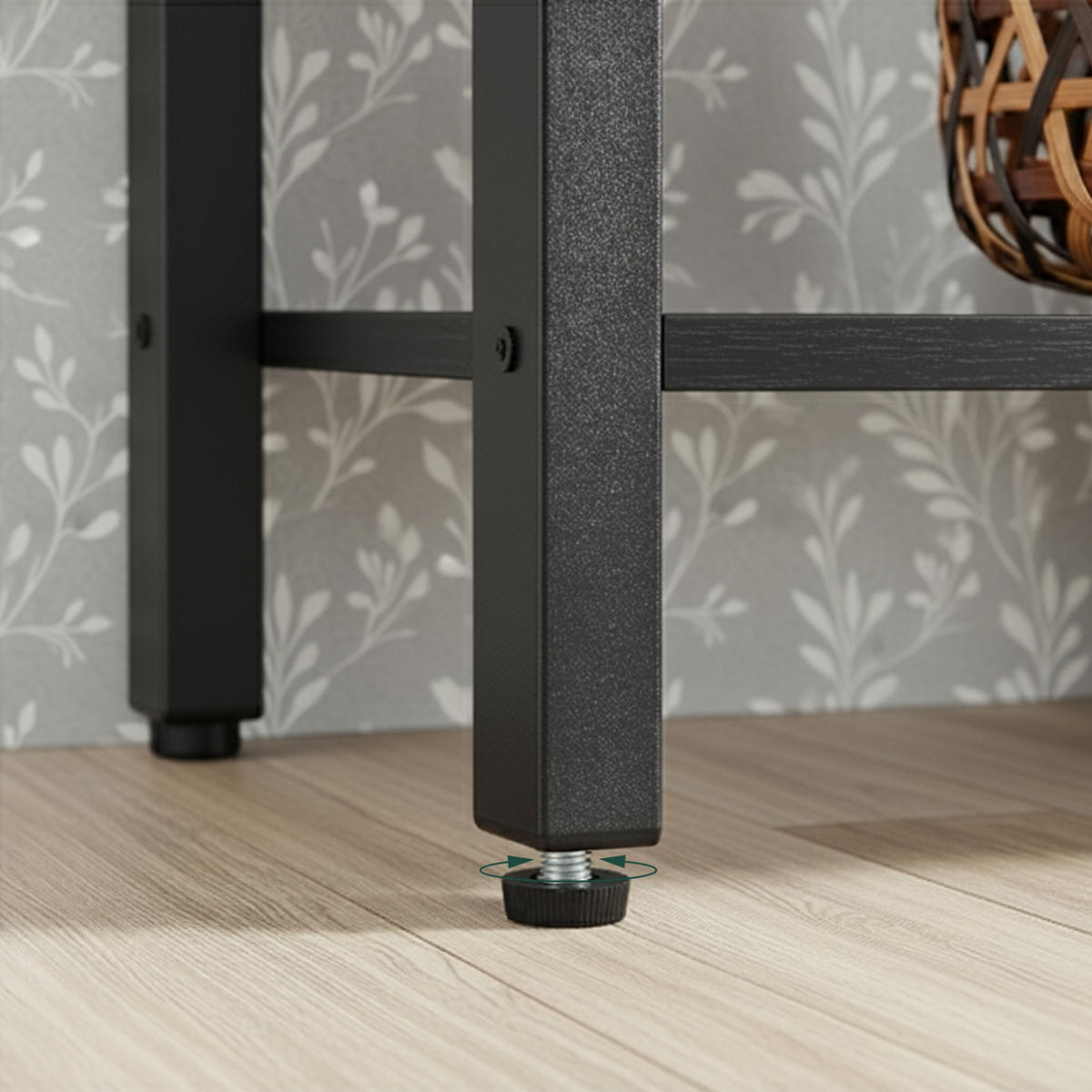 BÜCHEREGAL - Schwarz, Holzwerkstoff/Metall (158/166/24cm) - Relaxdays