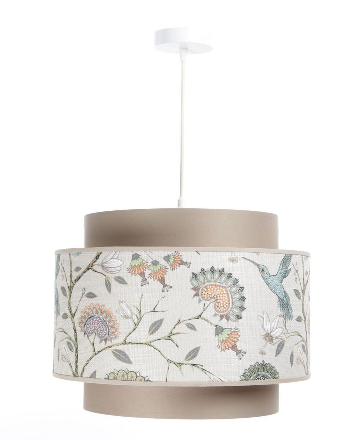 HÄNGELEUCHTE Pastell 40/31 cm - Beige, Kunststoff (40/1/31cm) - ONZENO