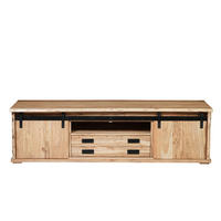 LOWBOARD LIAN I - Beige/Naturfarben, Holz (180/50/55cm) - SAM