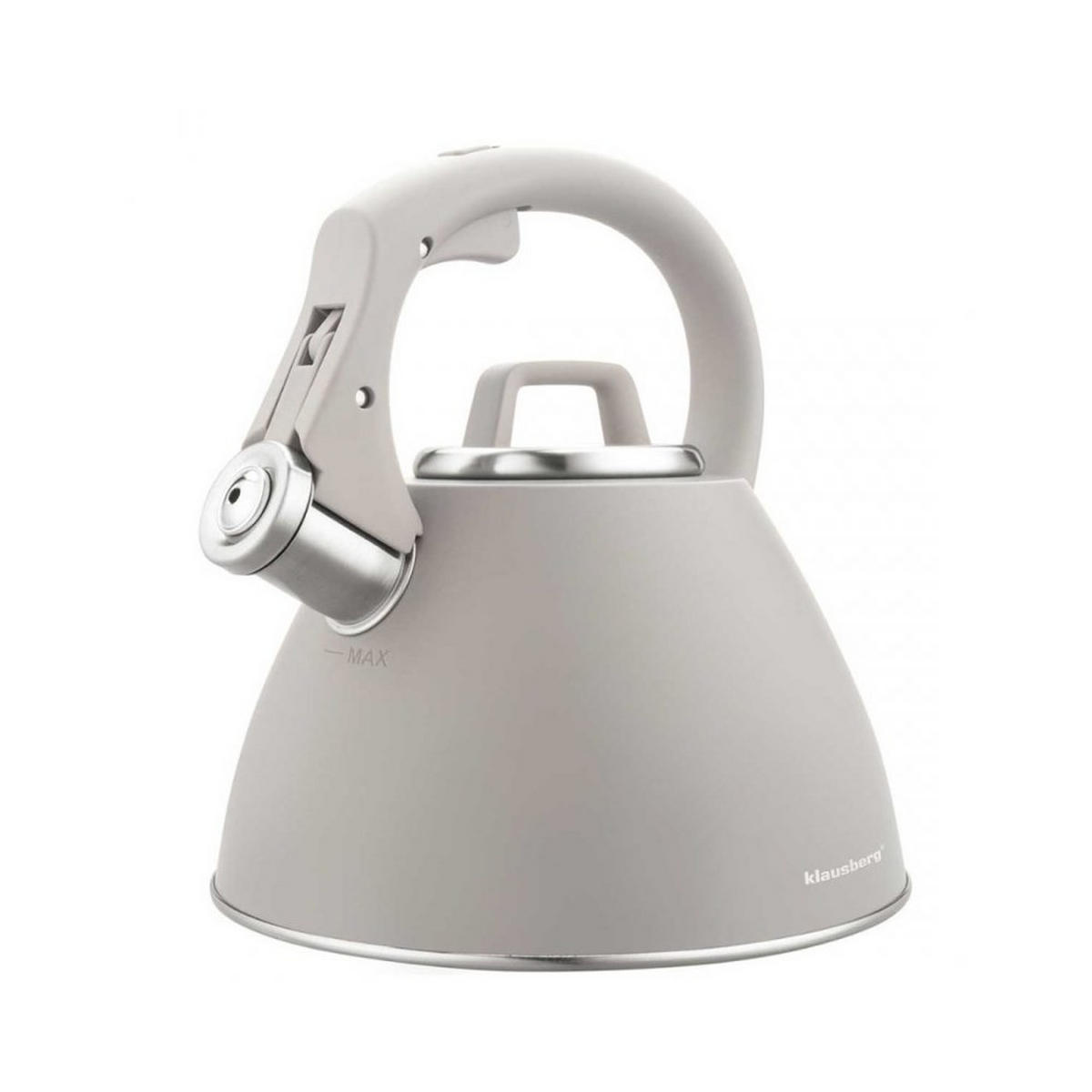 WASSERKESSEL Grau 22.5/21/23 cm 64822 - Grau, Metall (22.5cm) - Klausberg 