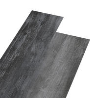 VINYLBODEN PVC-Dielen selbstklebend Glänzend Grau 5,02m² - Hellgrau, Kunststoff (91.5/15.2/1.3cm) - DELUKE