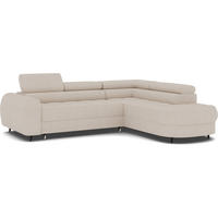 ECKSOFA Vesteria mit Schlaffunktion und Bettkasten – Modernes Design, verstellbare Kopfstützen und hoher Sitzkomfort - Beige, Kunststoff (279/72cm) - Wohnideebilder