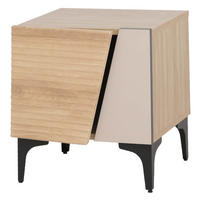 NACHTTISCH quadrat Eiche Dekor - Eiche Wotan, Holz (45/50/42cm) - MCW