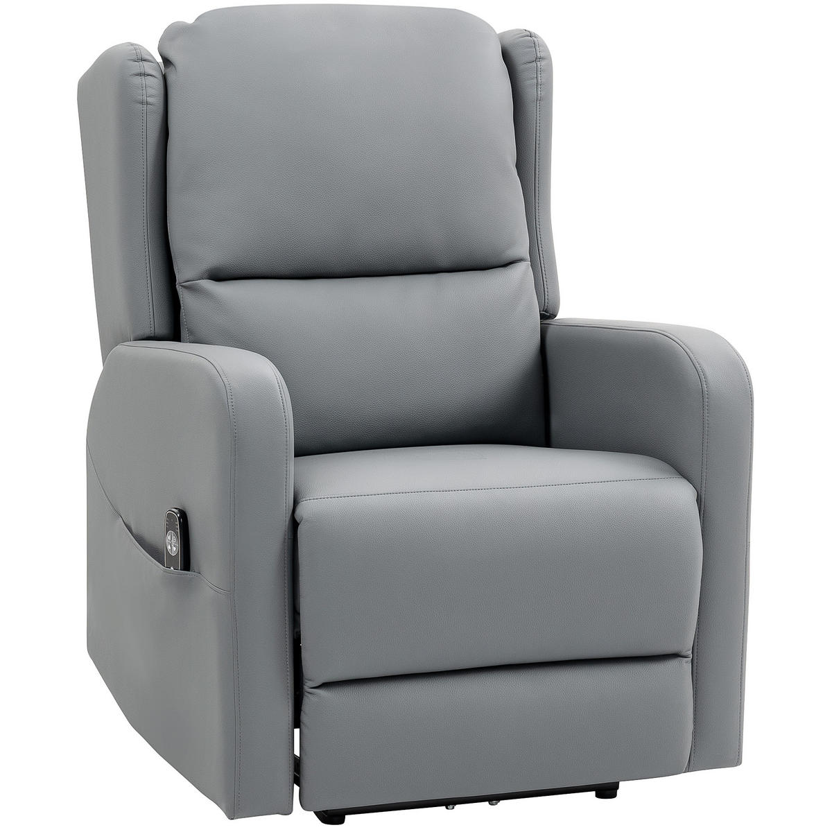 MASSAGESESSEL DE-06323 mit 3D-Knetmassage, elektrisch verstellbar (135°) Grau - Grau, Metall (77/107/89cm) - ComfortXL