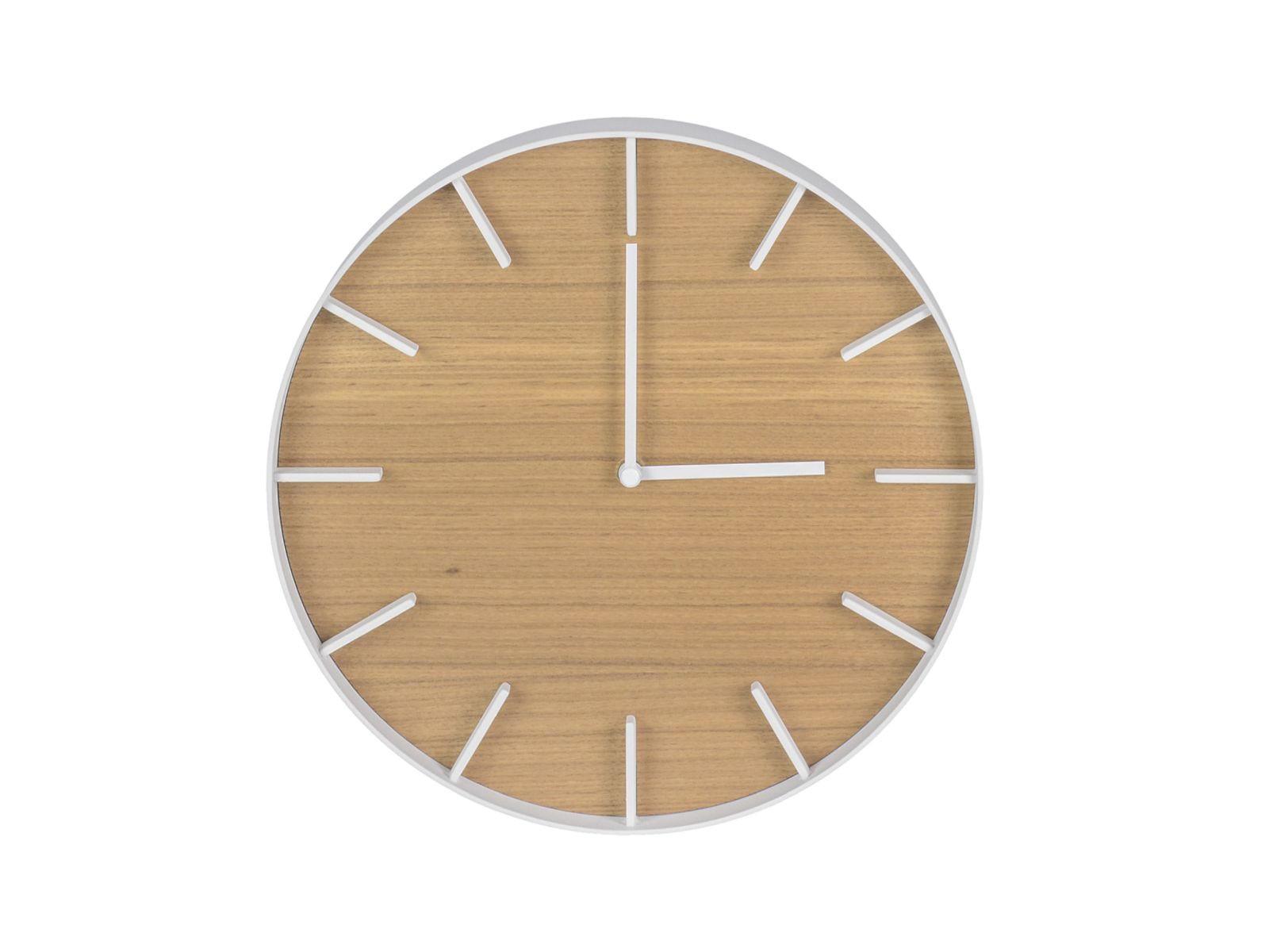 WANDUHR Rin weiß 26cm - Weiß, Metall (26/26/4cm) - Yamazaki