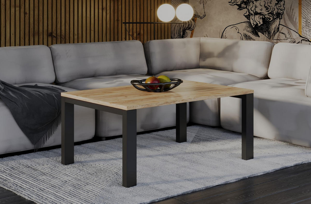 COUCHTISCH Garold - Eiche Bianco, Holzwerkstoff (120/80/55cm) - Endo-Moebel