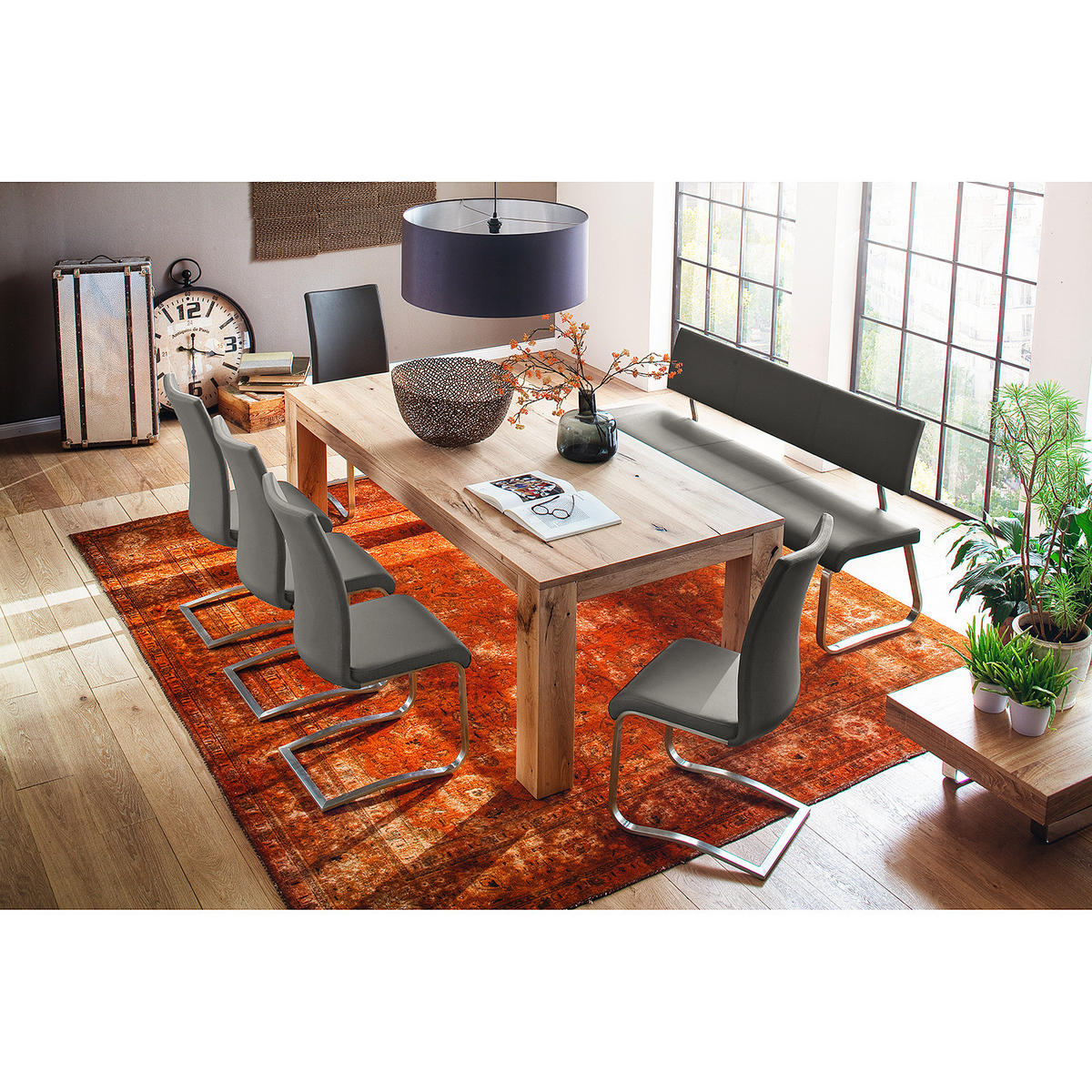 FREISCHWINGER - Grau, Kunststoff/Metall (43/103/52cm) - home24