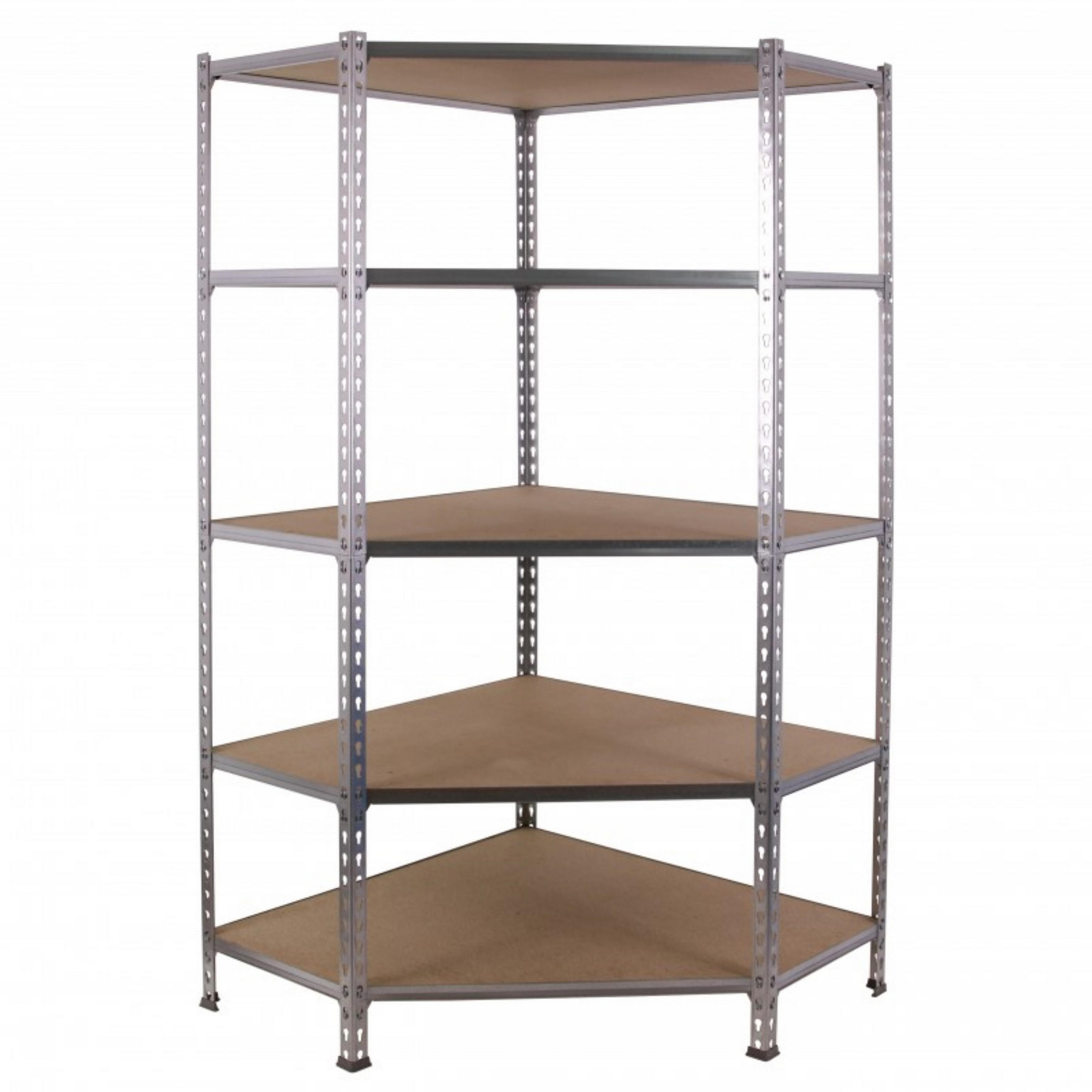 Proregal Eckregal Silber 90x180x40 cm