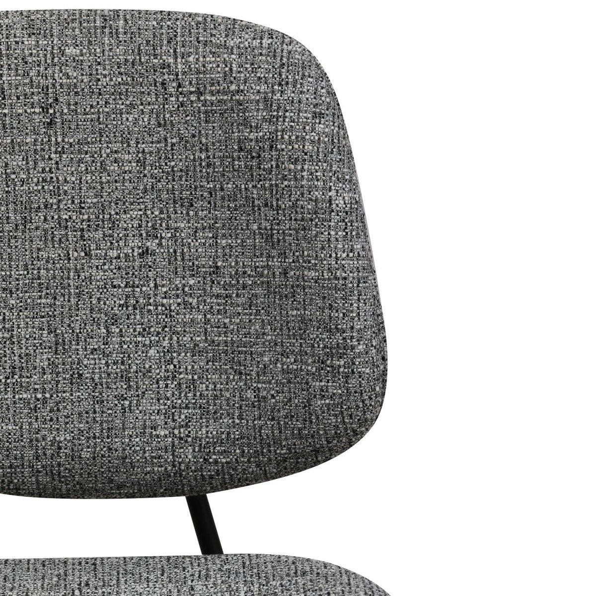 DREHSTUHL höhenverstellbar in Webstoff Grau - Schwarz/Grau, Textil/Metall (60/82/57cm) - Furnhouse