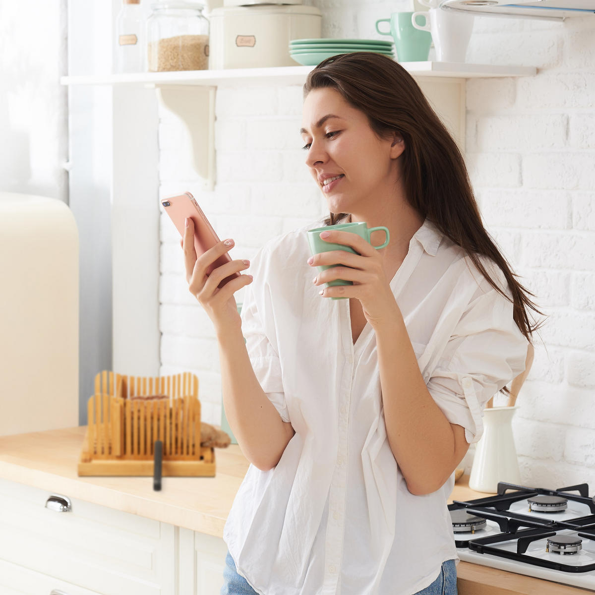 BROTSCHNEIDEHILFE - Hellbraun, Holz (23.5/31.5cm) - Relaxdays