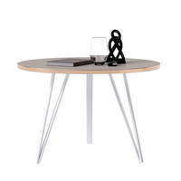 COUCHTISCH RIO mit goldener Kante – weiß - Weiß, Holzwerkstoff (67/67/45cm) - Idohome