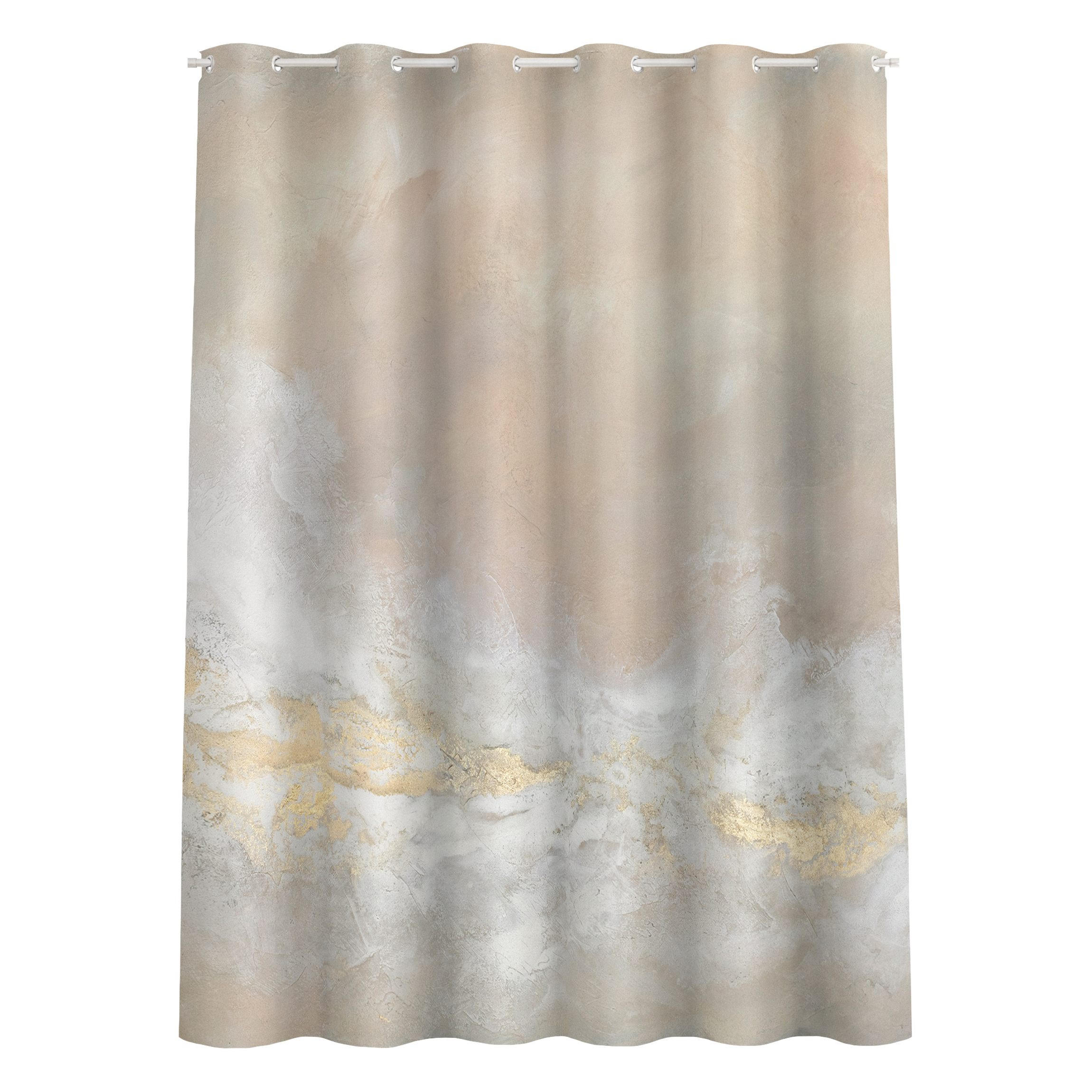 Bilderwelten Duschvorhang Beige 180x200 cm