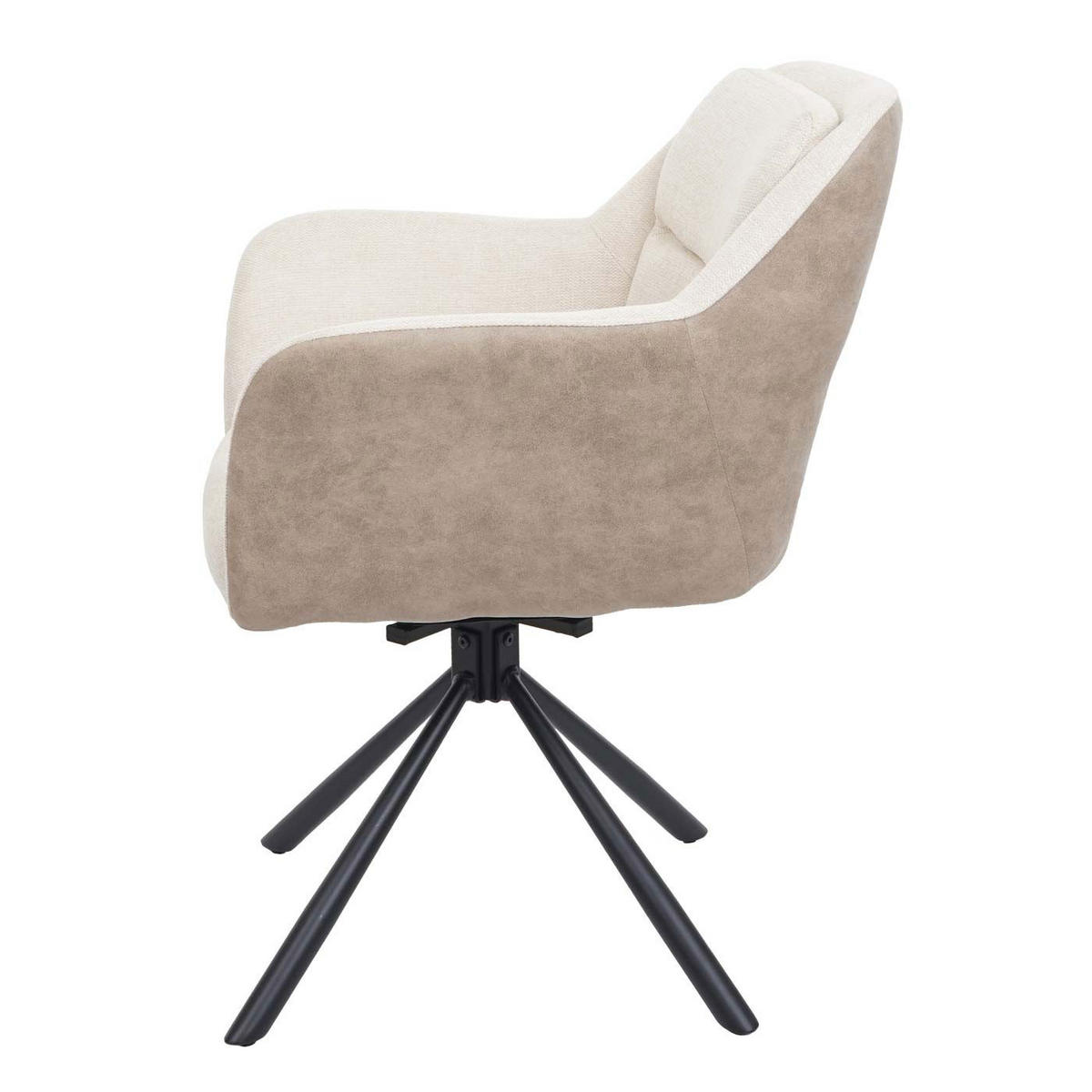 ESSZIMMERSTUHL Cremeweiß - Creme/Weiß, Textil (65/83/57cm) - Jamb