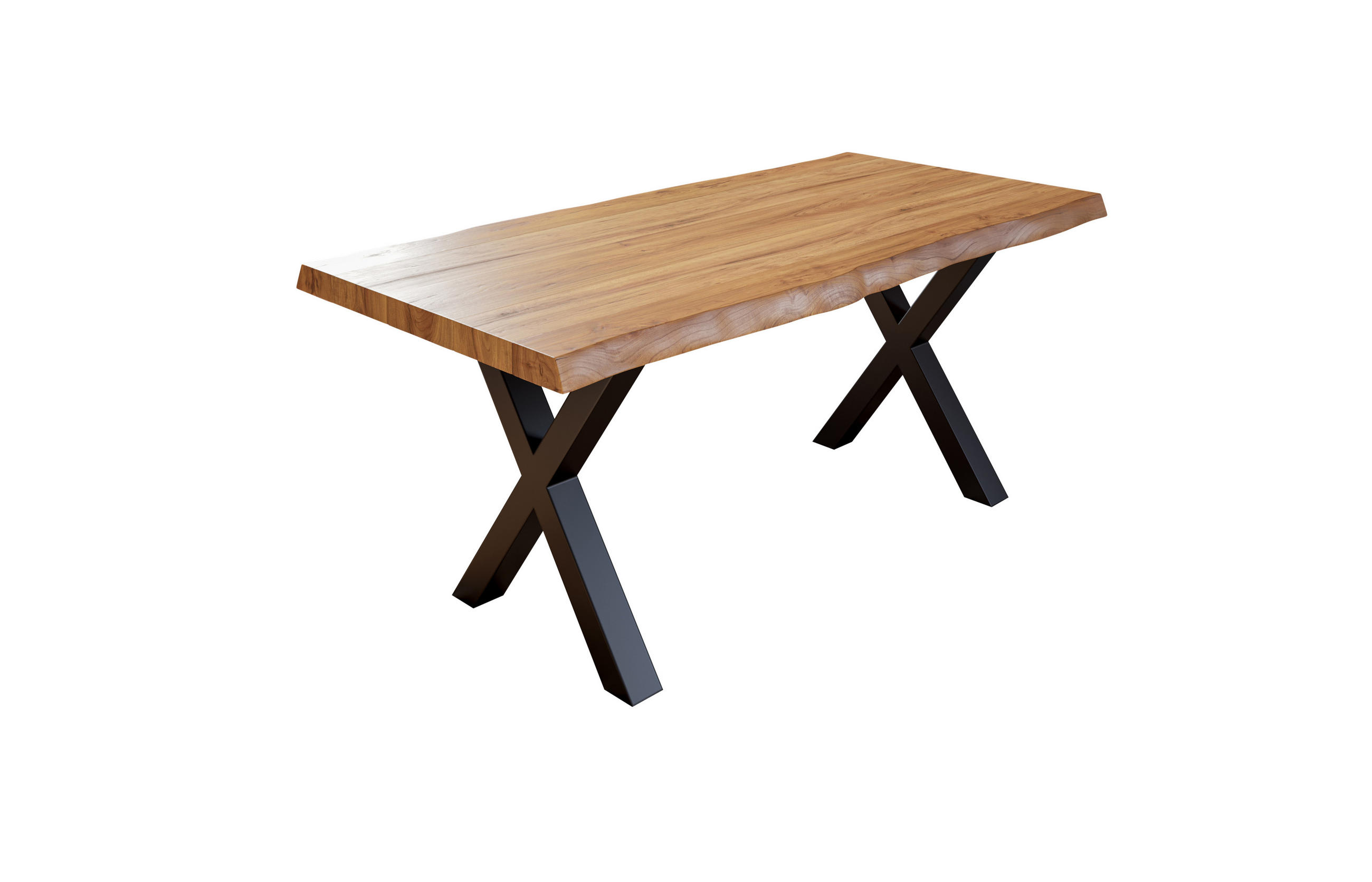 ESSTISCH XEREZ - Beige/Schwarz, Holz/Metall (100/240/79cm) - SAM