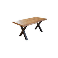 ESSTISCH XEREZ - Beige/Schwarz, Holz/Metall (100/220/79cm) - SAM