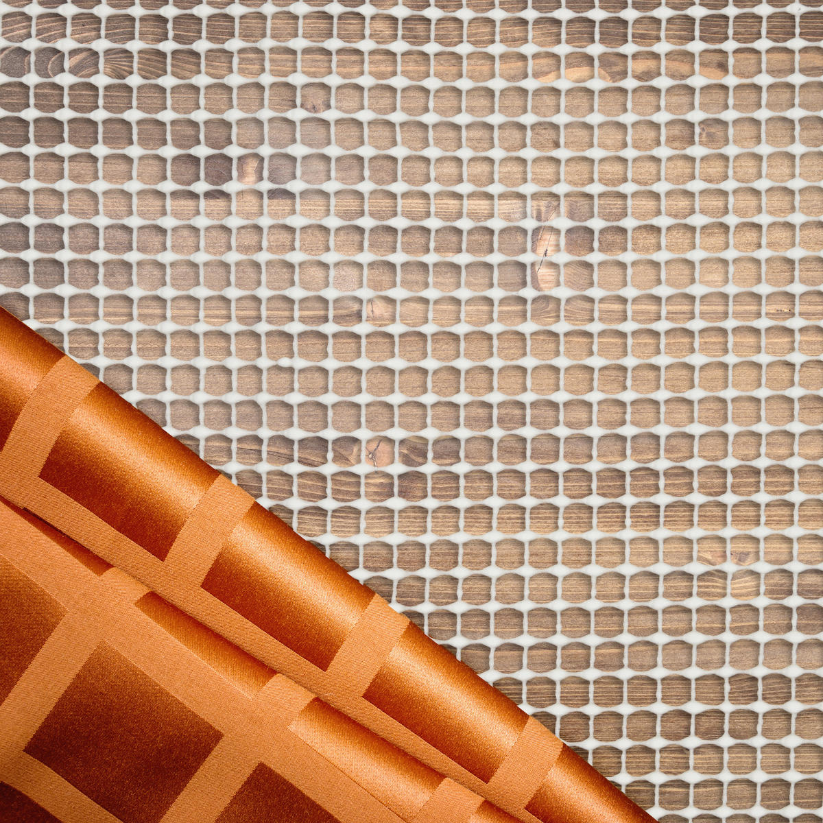 ANTIRUTSCHMATTE - Creme, Kunststoff (100/120cm) - Relaxdays