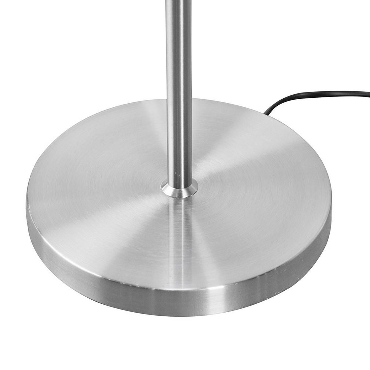 LED STEHLEUCHTE Eros Silber Metall - Silberfarben, Metall (28/28/140cm)
