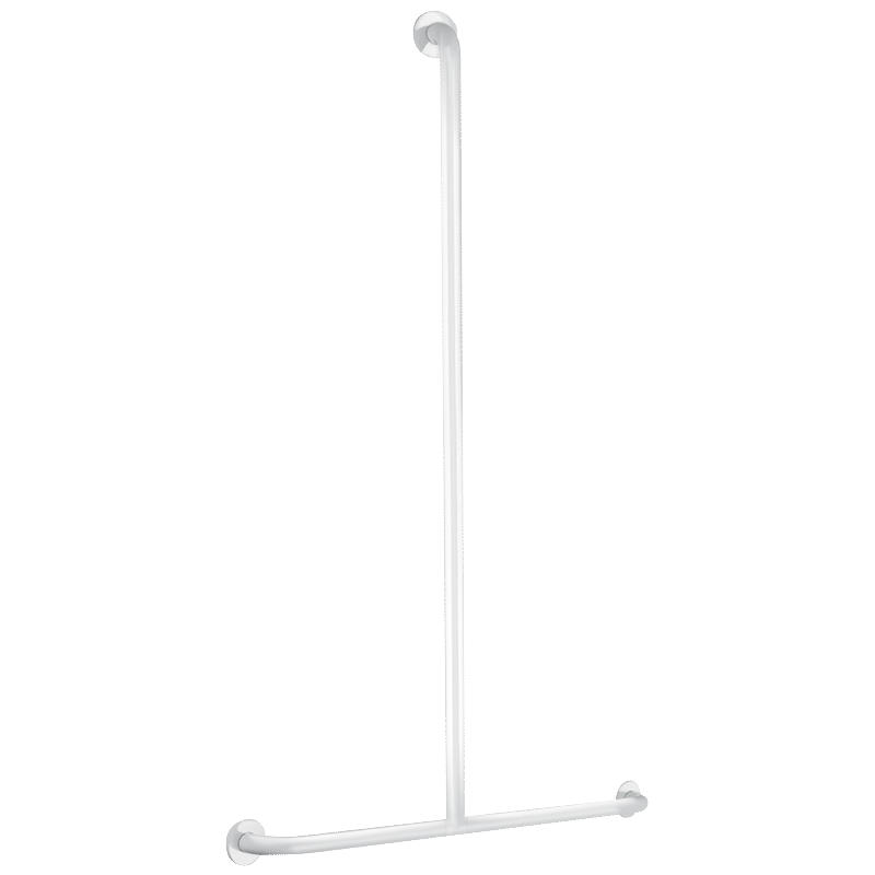 HANDLAUF Basic T-Form Ø32 1.150x500 mm pulverbeschichtet weiß - Weiß, Metall (14/8.5/118cm) - Delabie