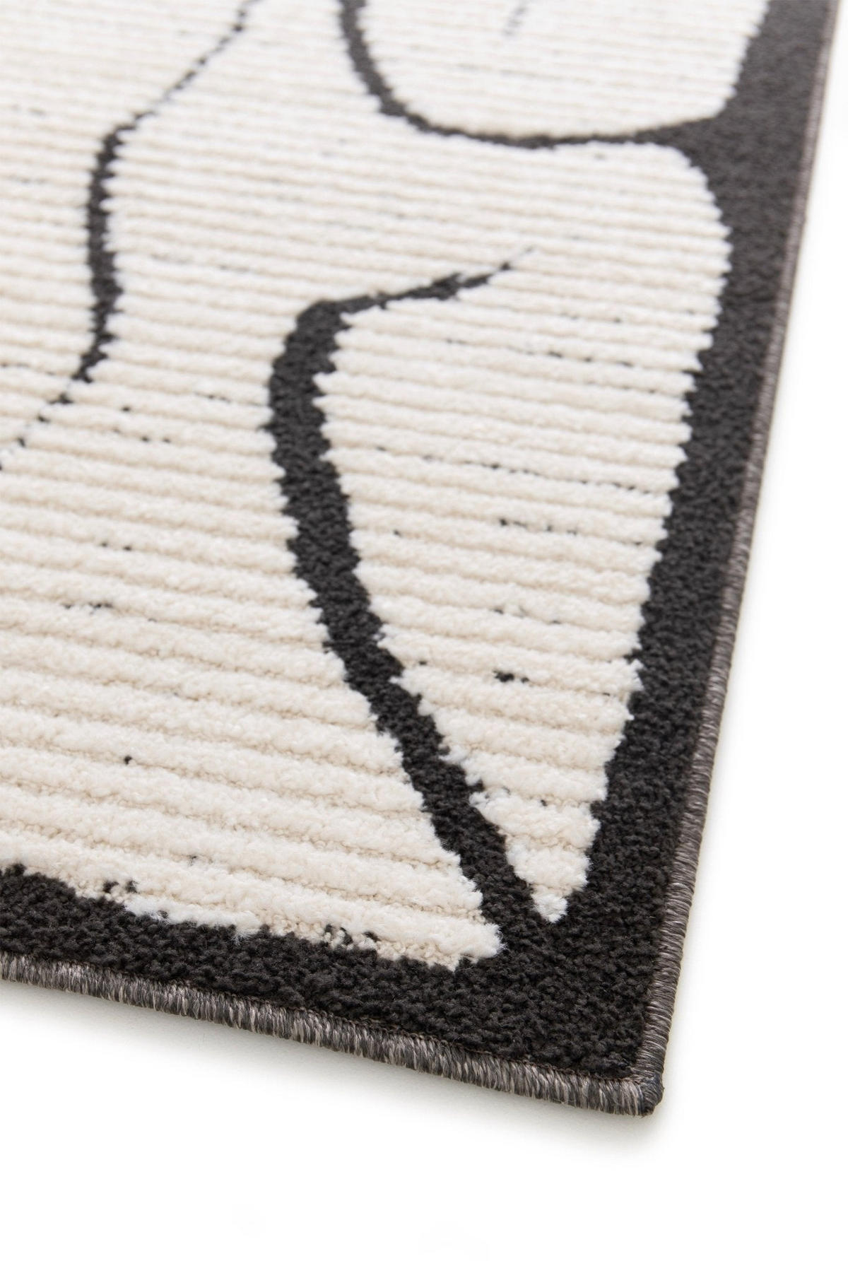 TEPPICH ultrafein mit Skulptureffekt schwarz - Schwarz, Textil (200/290cm) - AFK Living