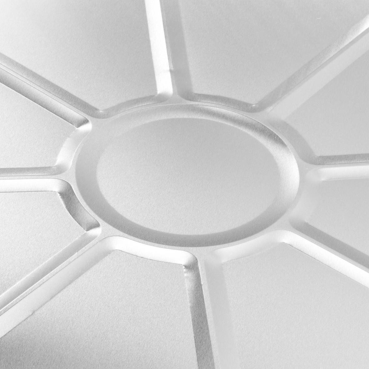 50xALUSCHALEN - Silberfarben, Metall (27.5/27.5/2.5cm) - Relaxdays