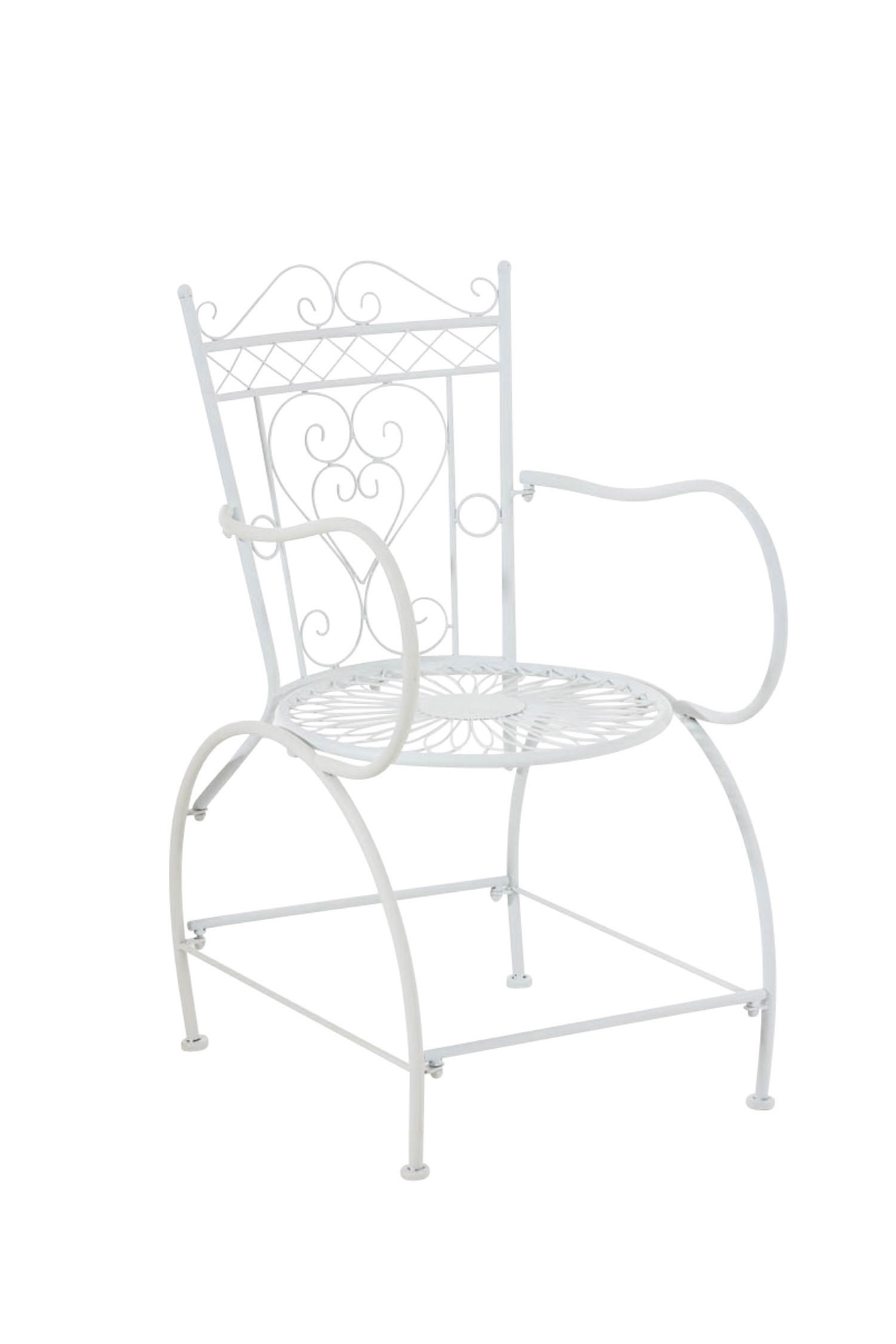 GARTENSTUHL Sheen weiß - Weiß, Metall (48/60/88cm) - TPFGarden