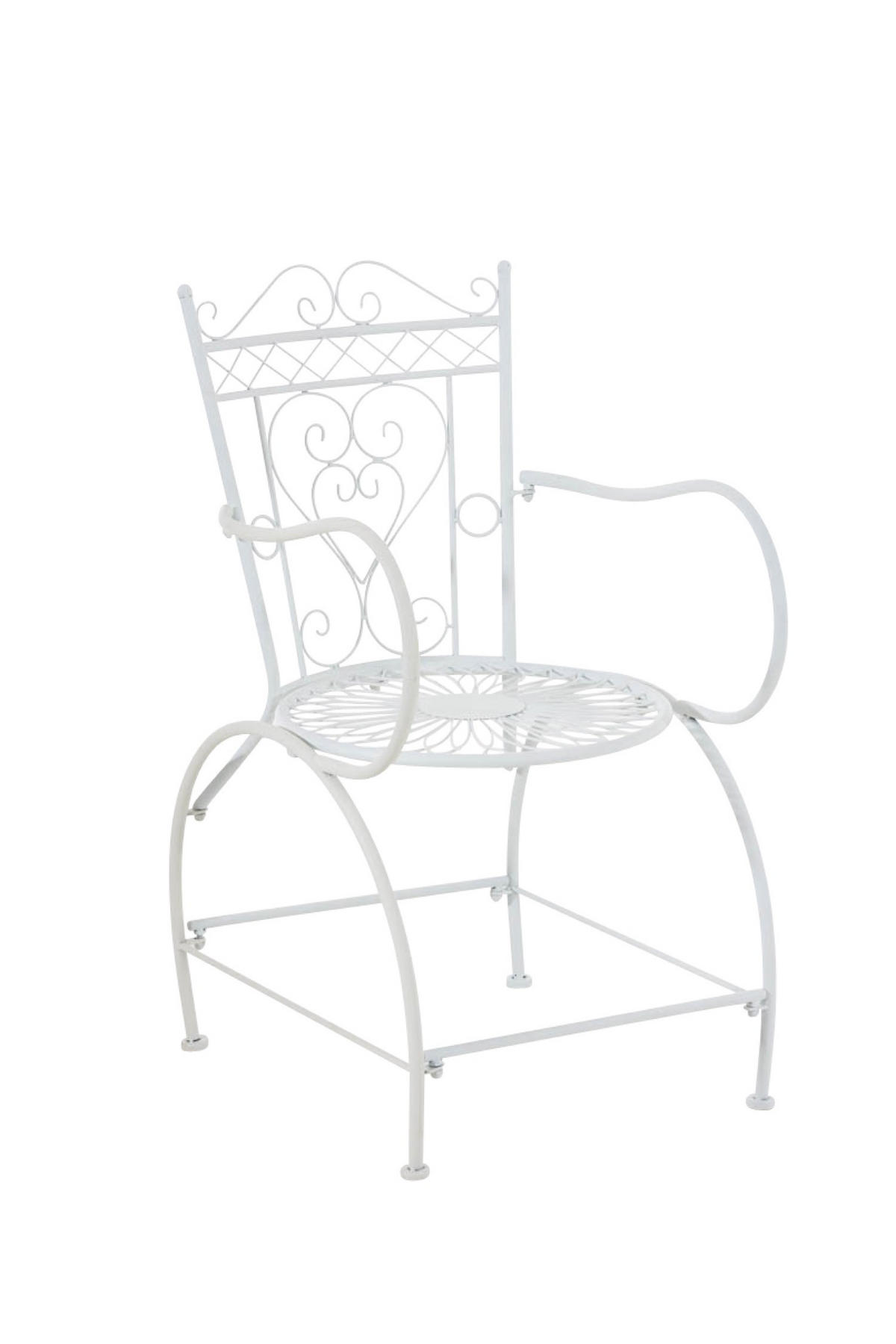 GARTENSTUHL Sheen weiß - Weiß, Metall (48/60/88cm) - TPFGarden