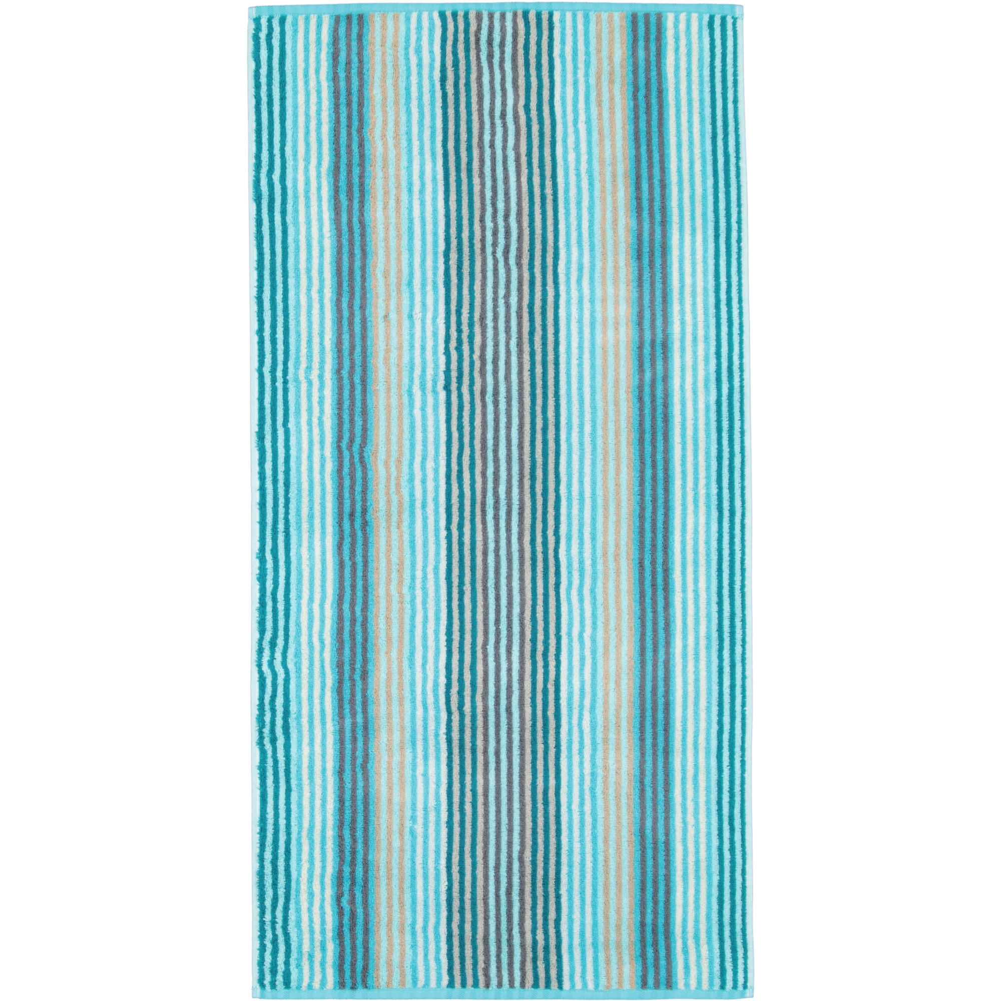 HANDTÜCHER UNIQUE STREIFEN 944 TÜRKIS - 44 - Blau, Textil (50/100cm) - Cawö