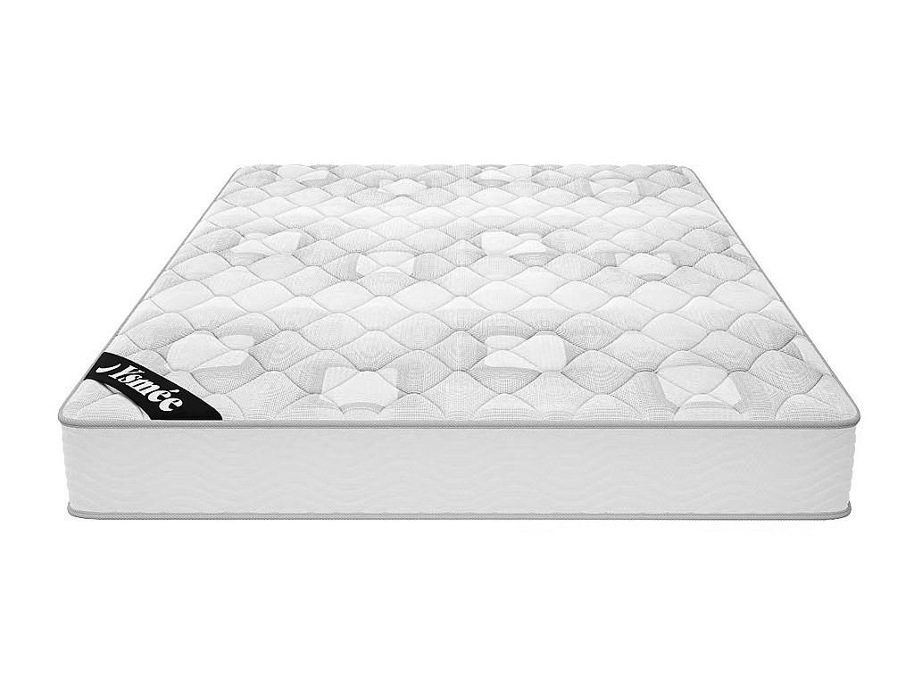 STANDARDMATRATZE - 2 Personen - Stoff - Weiß - - Weiß, Textil (140/190cm) - Vente-Unique
