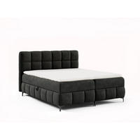 BOXBETT Cynthia 160x200 schwarz H3 - Schwarz, Textil (160/200cm) - AN-Moebel 4u
