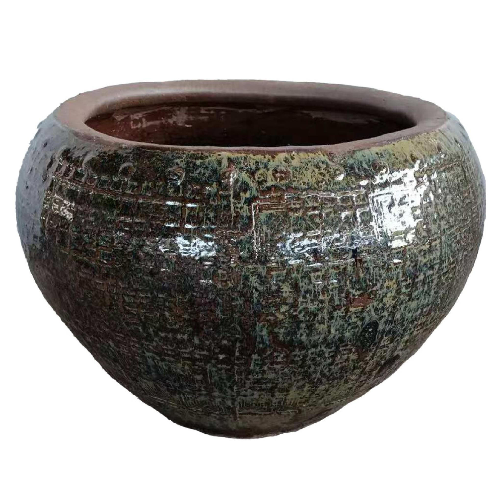 TOPF Lisie Beige 59/59/39cm - Beige, Keramik (39cm) - PTMD Collection