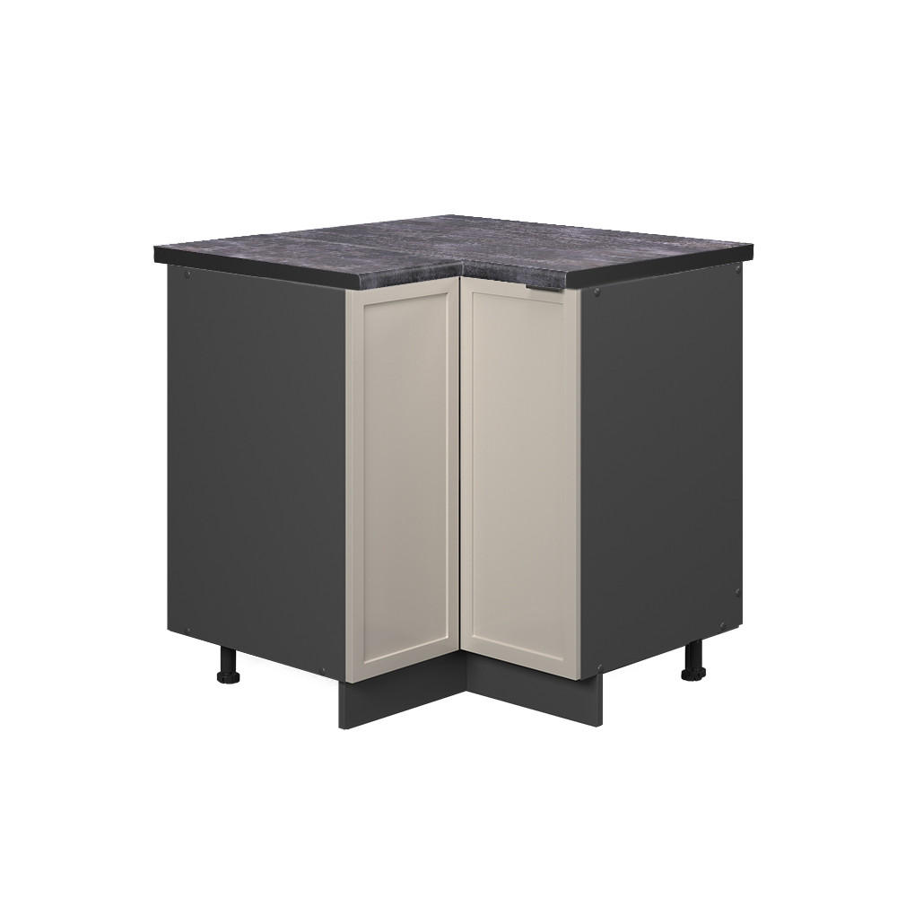 HÖRNUNDERSKÅP Fame-Line Gråbeige 80.5 cm , AP Antracit - Greige/Antracit, Träbaserade material (80.5/82/60cm) - Vicco