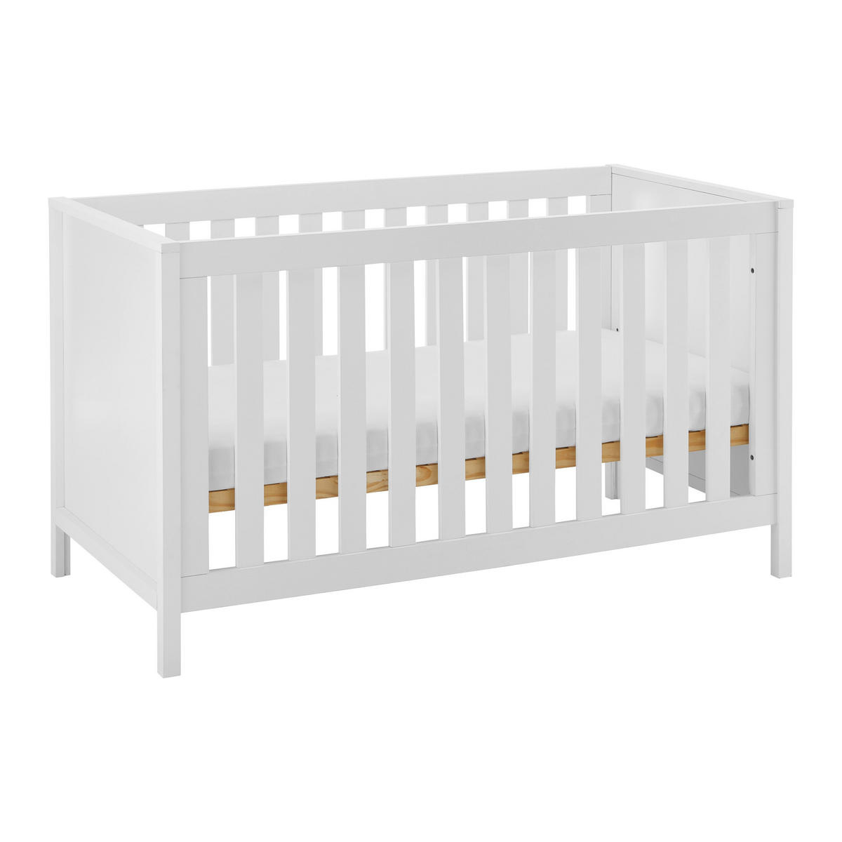 GITTERBETT Maria Weiß ca. 70 /140 cm - Weiß, Holz - Bessagi Kids