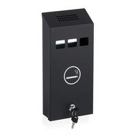 WANDASCHENBECHER - Schwarz, Metall (15cm) - Relaxdays