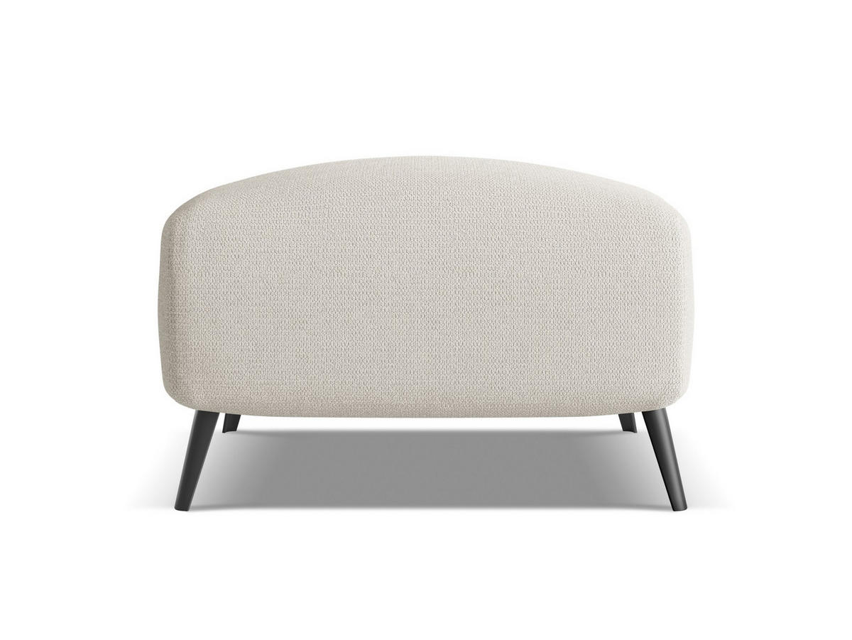 POUF Chenille Stoff Grau - Silberfarben/Schwarz, Textil/Metall (65/44/65cm) - Makamii