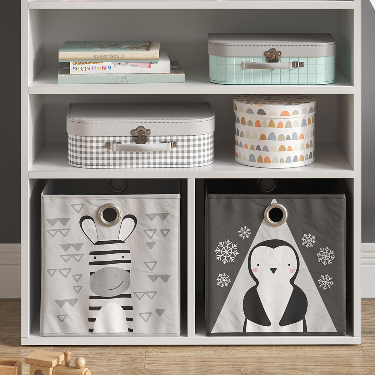 DĚTSKÁ POLIČKA Luigi Bílá - bílá, kompozitní dřevo (72/90.2/30.6cm) - Vicco