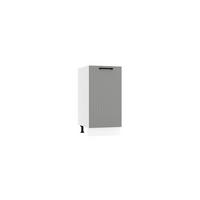 UNTERSCHRANK D40 P/L - KENDRO - Stilvolle Aufbewahrung - Grau, Holz/Metall (40/82/52.4cm) - ROYAL24_MARKT