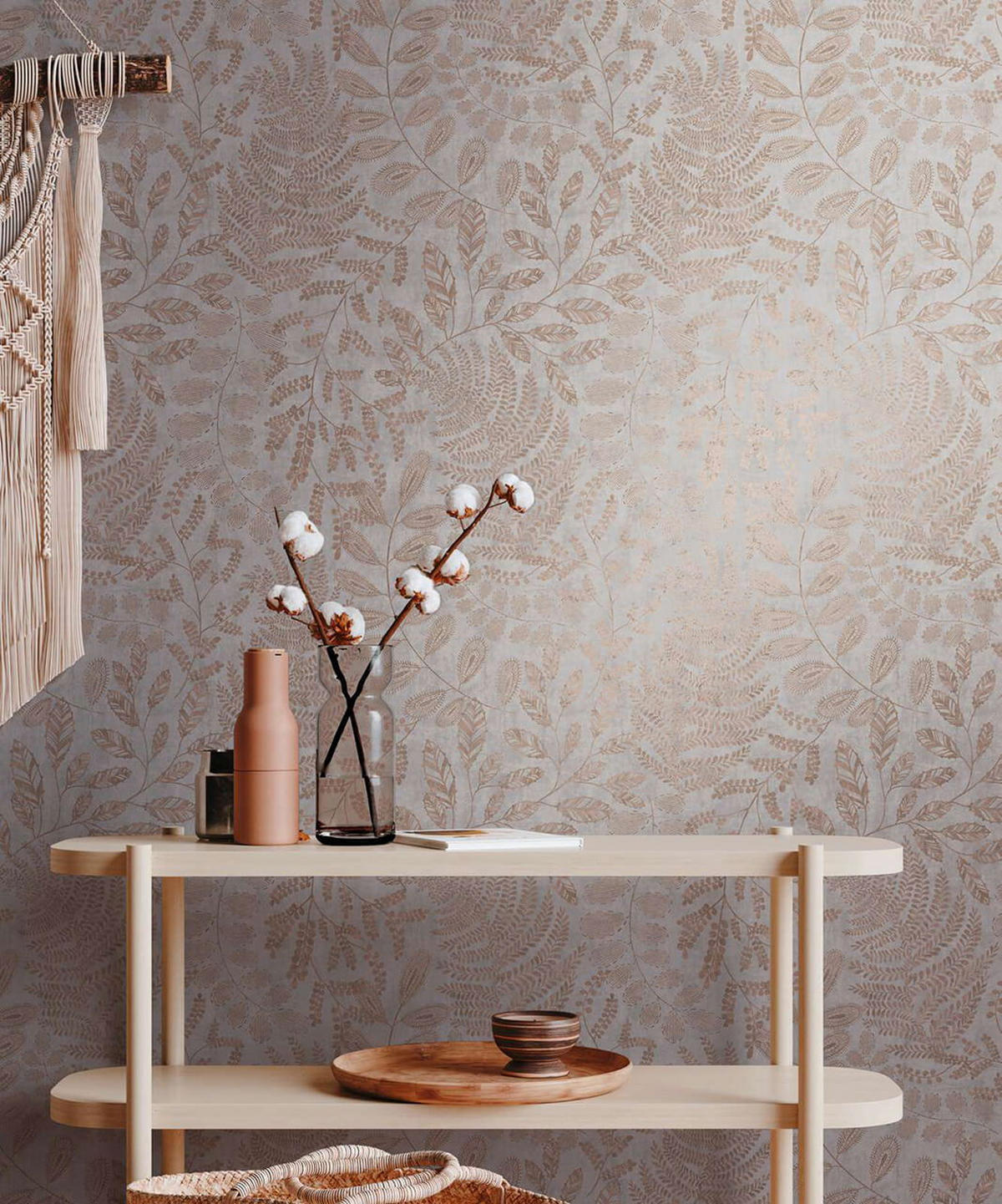 VLIESTAPETE Grau 53/1005 cm - Grau, Textil (53/1cm) - KUNSTLOFT