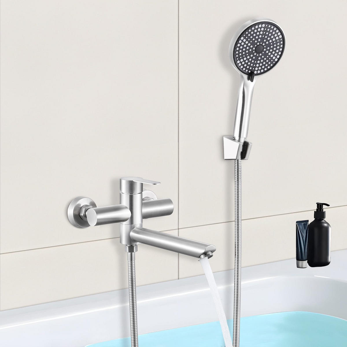 HANDBRAUSE BRAUNSCHWEIG Ⅲ 22/2/13 cm - Silberfarben, Metall (15/13/22cm) - Nettlife