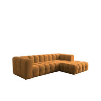 ECKSOFA Solvie In Moly - Orange, Holzwerkstoff/Textil (290/193cm) - Fun Möbel