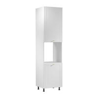 MIKROWELLENUMBAUSCHRANK D60PWN P/L – Sorento Weiß – Weiß - Weiß, Holzwerkstoff (60/247/58cm) - ROYAL24_MARKT