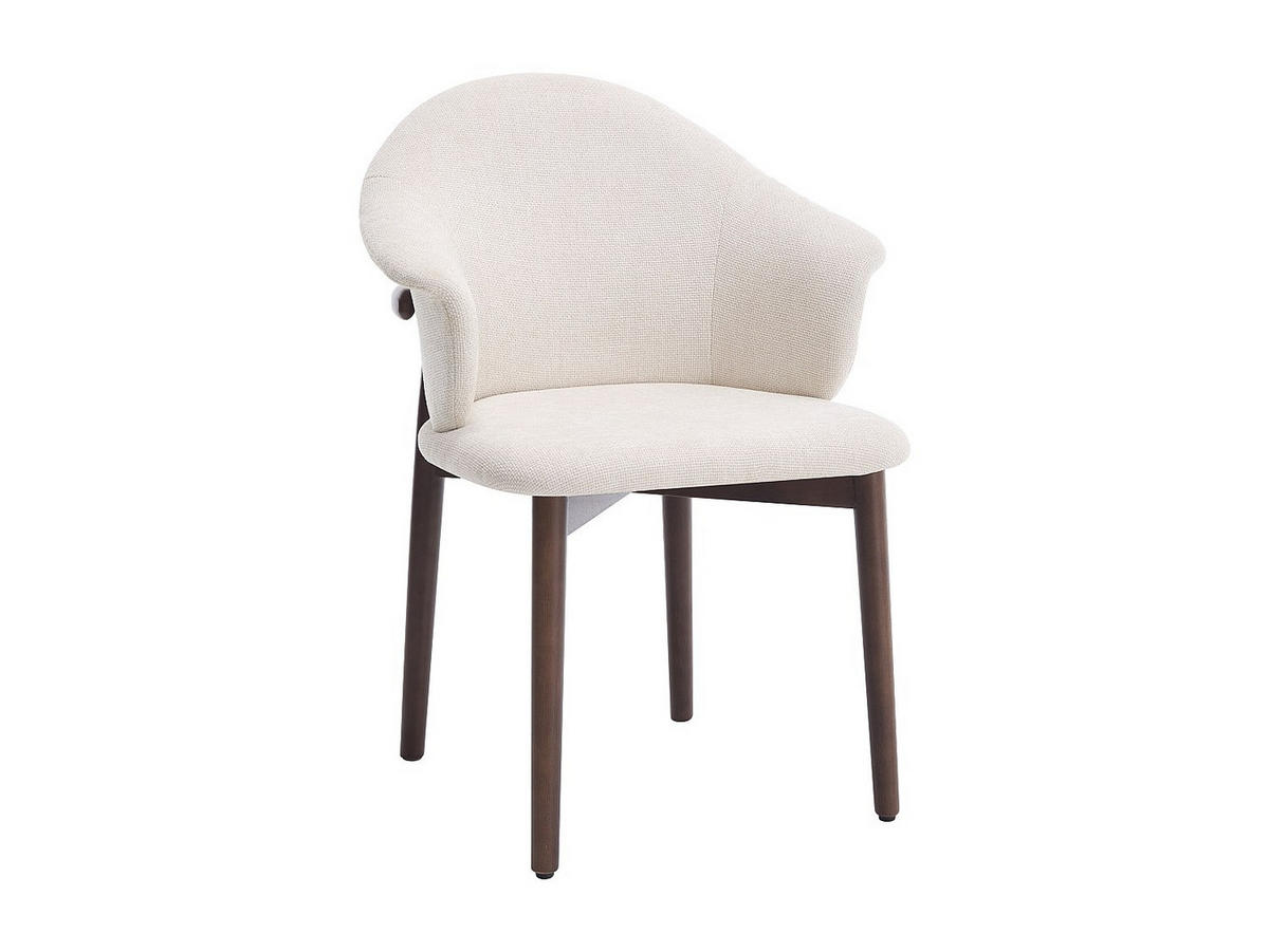 STUHL - 53 cm x 60 cm - holz - cremefarben Lumely - Creme, Holz/Holzwerkstoff (53/82/60cm) - Vente-Unique