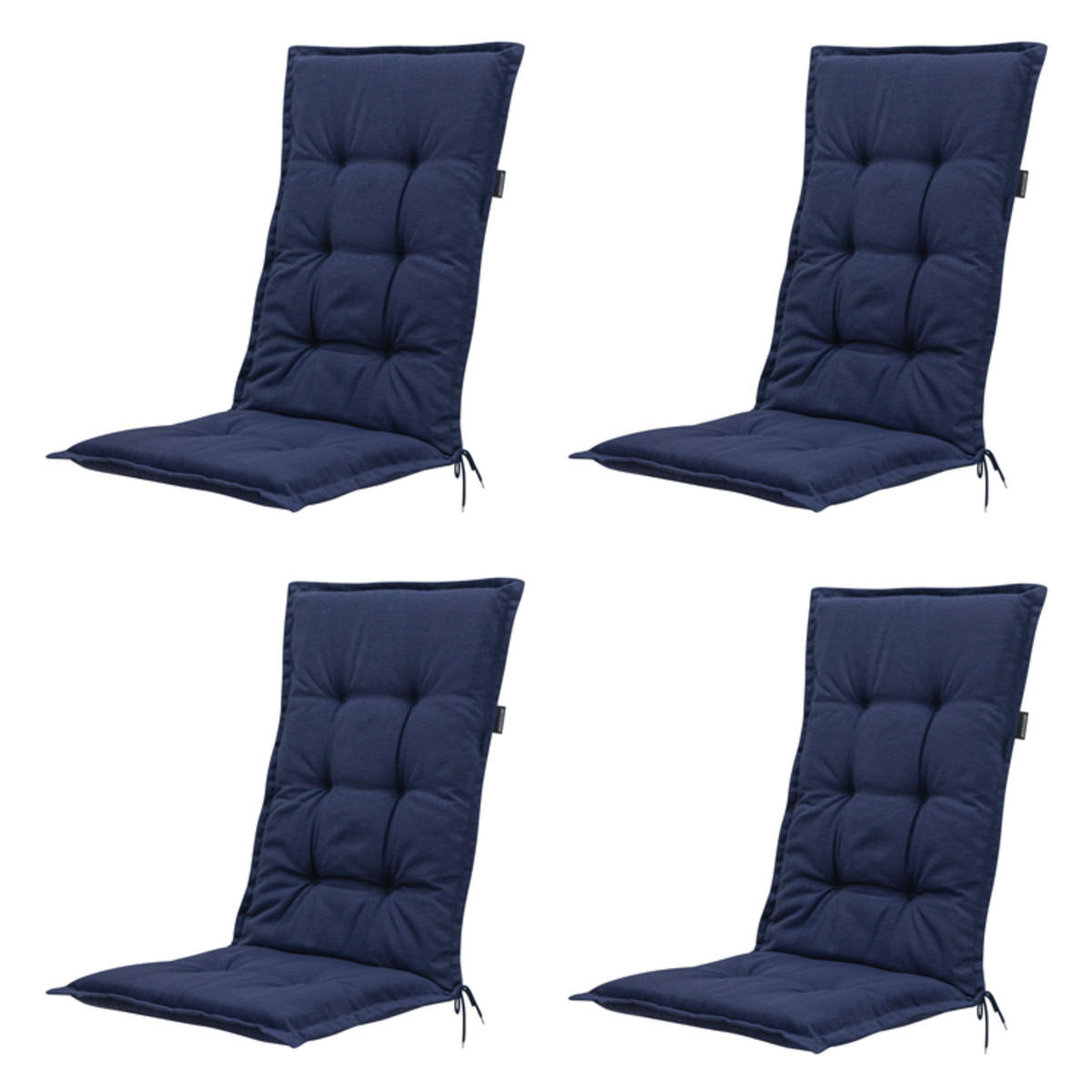 GARTENSTUHLKISSEN Panama 105/50 cm 4er-Set - Blau, Textil (50/7/105cm) - Madison
